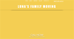 Desktop Screenshot of lunasfamilymoving.com